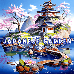 Japanese Garden Coloring Book for Adults Relax & Enjoy Scenes of Japan