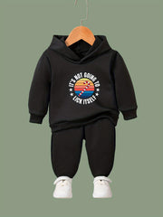 Candy Cane Pattern Long Sleeve Hooded Sweatshirt Girls