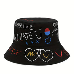 Graffiti Bucket Hat - Fun Streetwear Cap for Hip Urban Style