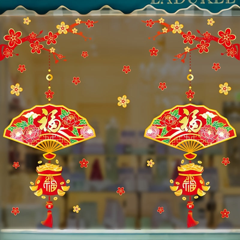 Spring Decoration Year's Blessing Stickers For Doors And Windows