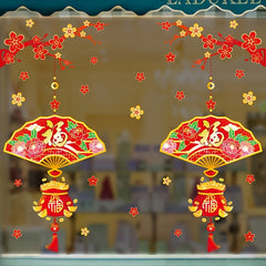 Spring Decoration Year's Blessing Stickers For Doors And Windows