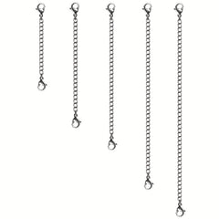 10Pcs Necklace Chain Extenders Golden and Silvery Stainless Steel Jewelry Chains