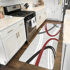 Modern Abstract Anti Fatigue Kitchen Mats Memory Foam Kitchen Floor Mats