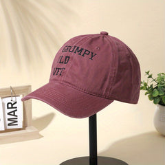 Hip Hop Baseball Cap Distressed Unisex Cotton Dad Hat Lightweight