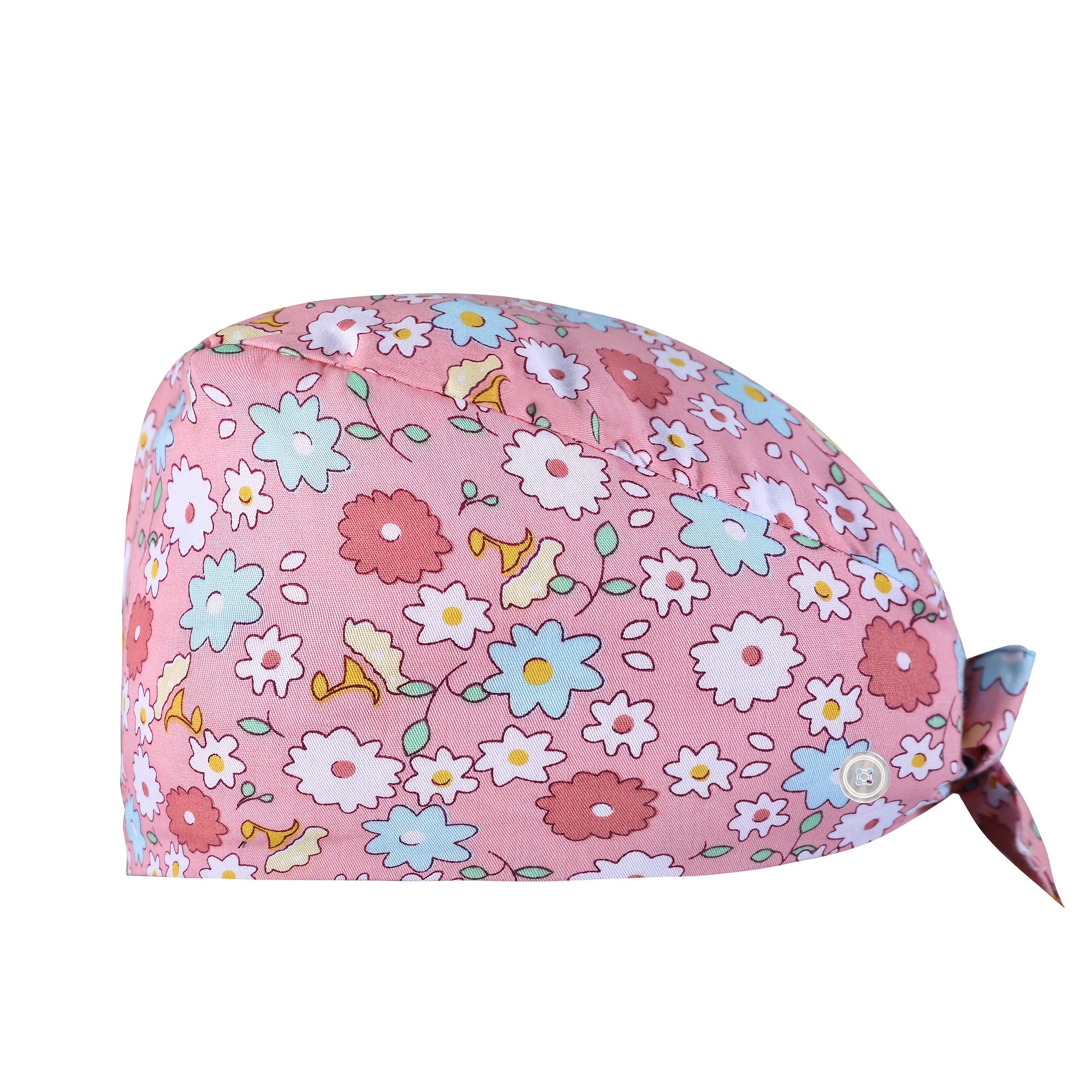 Cartoon Print Cotton Work Cap Nurse Cap Scrub Cap Unisex Working Hat
