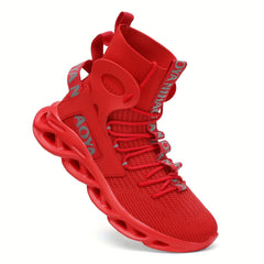 Men's Breathable Ankle Top Sneakers for Jogging Tennis Gym