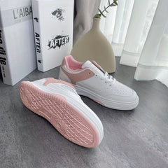 Women's Breathable Skate Shoes Lace Up Casual Sneakers