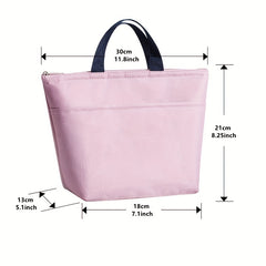 300D Oxford Cloth Lunch Bag Insulated Hand-held Outdoor Picnic Waterproof Bag