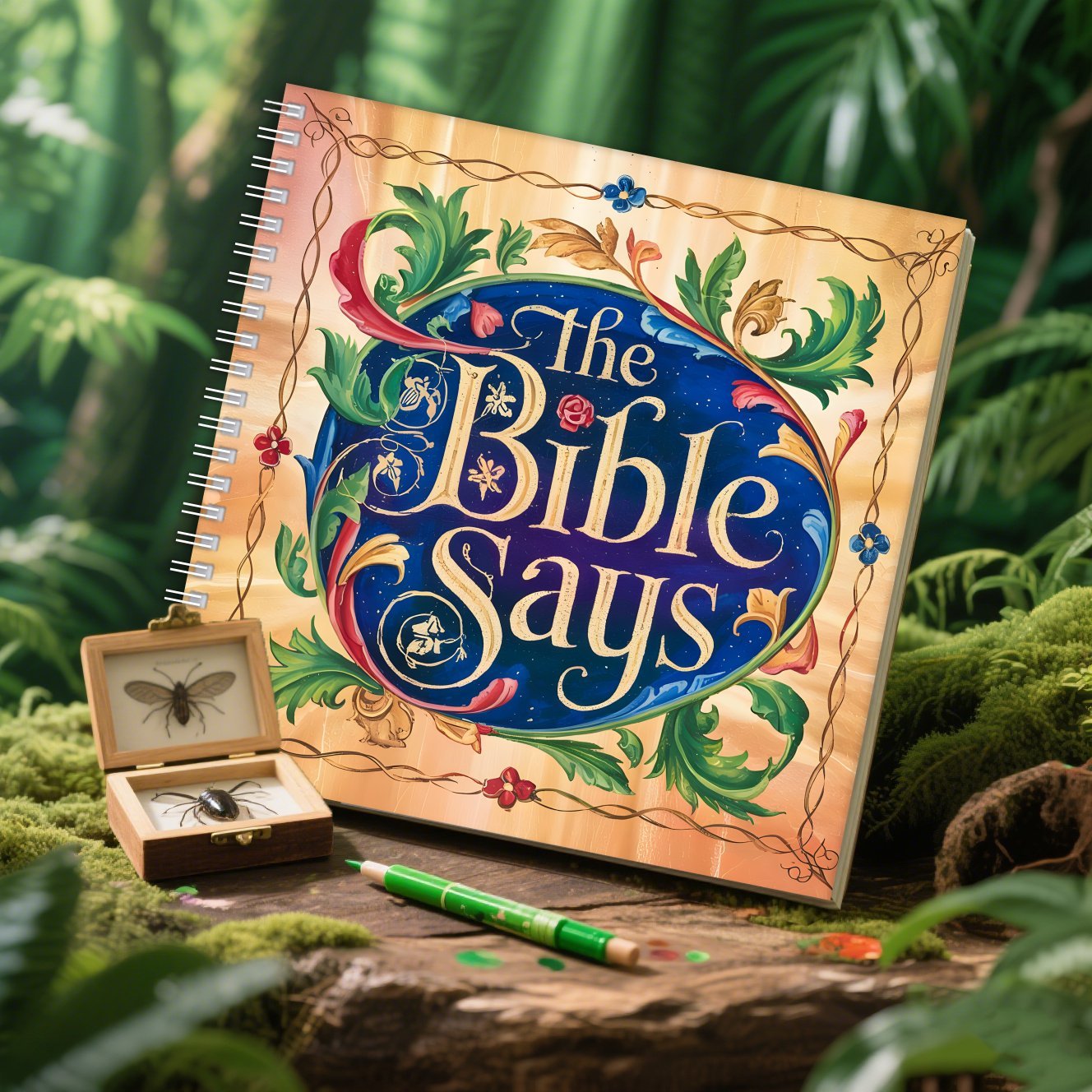 Bible Wisdom Adult Coloring Book 20x20cm 24 Page Spiral Bound Stress Relief