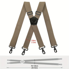 Heavy Duty Suspenders For Men Work Outdoor Motorbiking Skiing