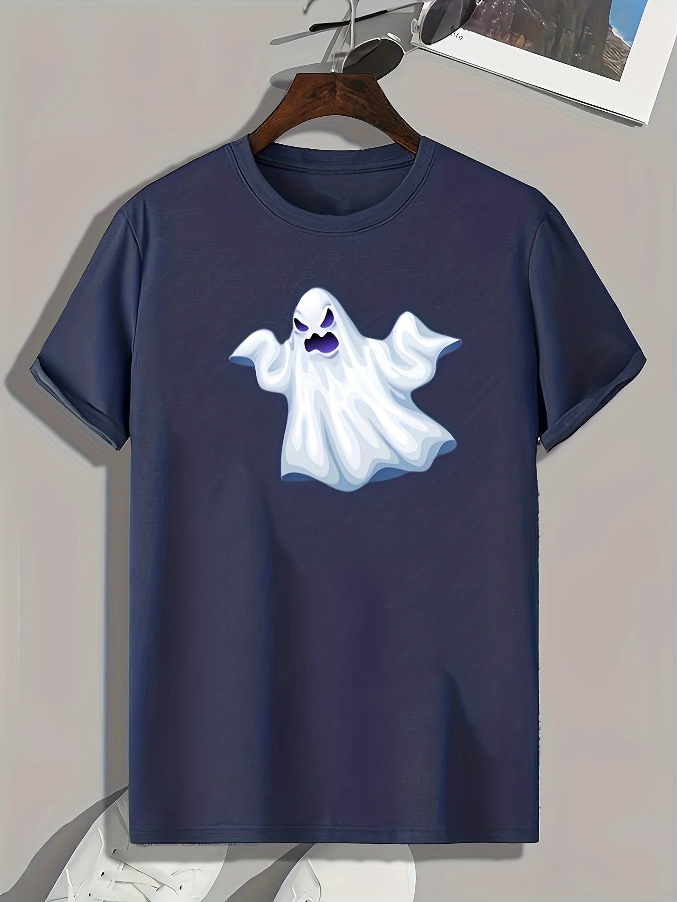Halloween Ghost Print Men's Graphic T-shirt
