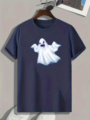 Halloween Ghost Print Men's Graphic T-shirt
