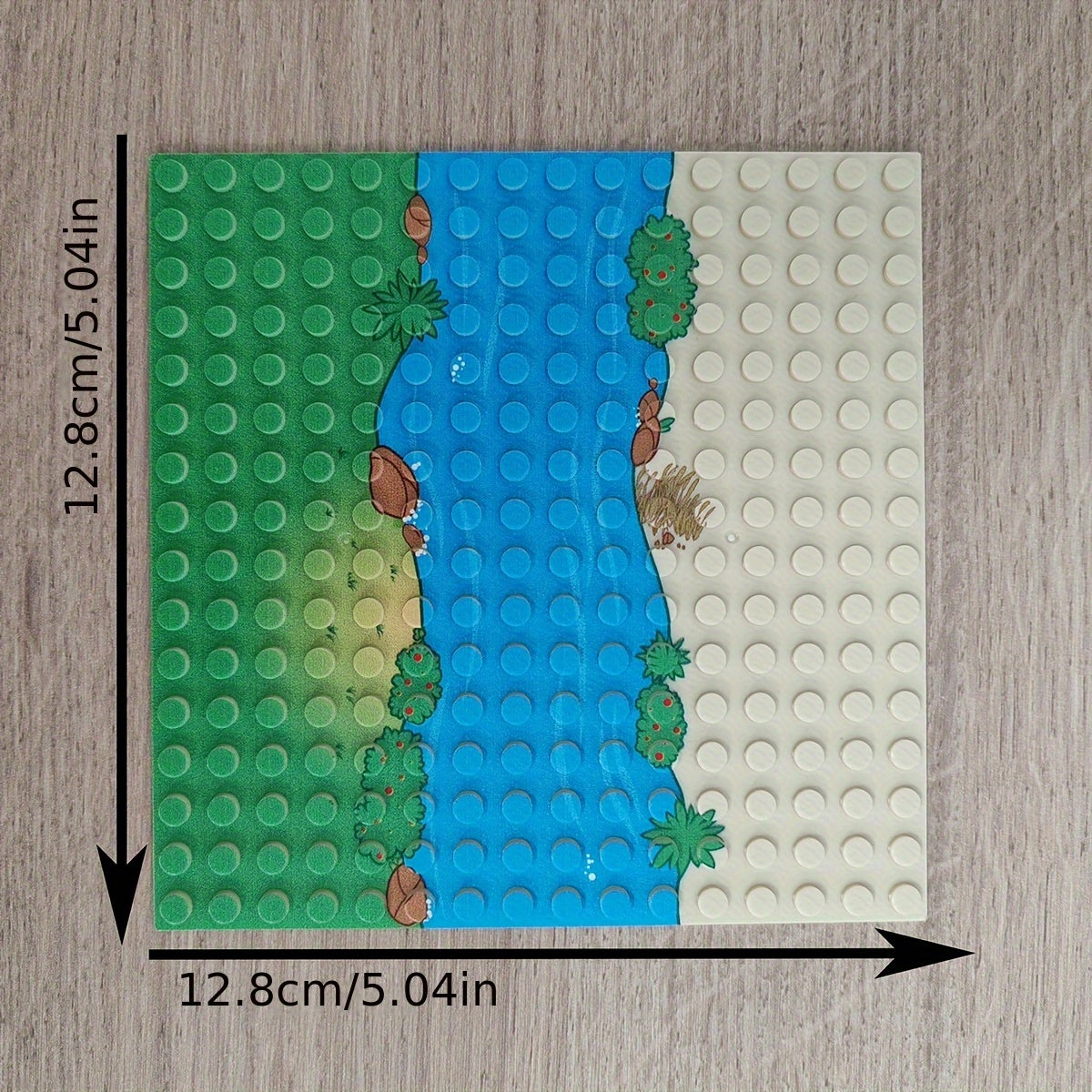 River & Grassland Pattern Baseplates + Classic Building Blocks