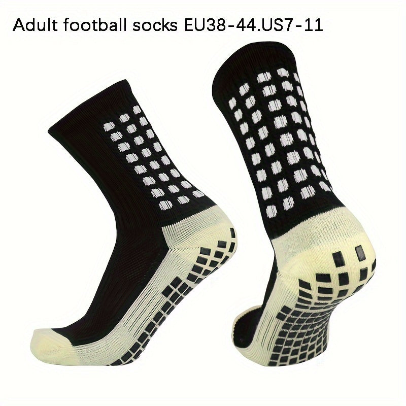 Non Slip Football Socks for Soccer Rugby Basketball Running EU35-39 Kids EU38-44