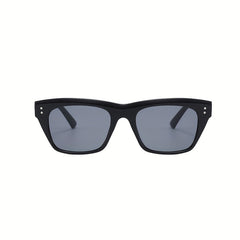 Y2K Square Sunglasses Punk Rivet Anti Glare Glasses UV400