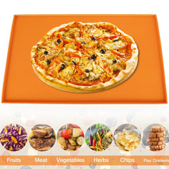 4pcs Silicone Dish Drying Mats Set with Scraper