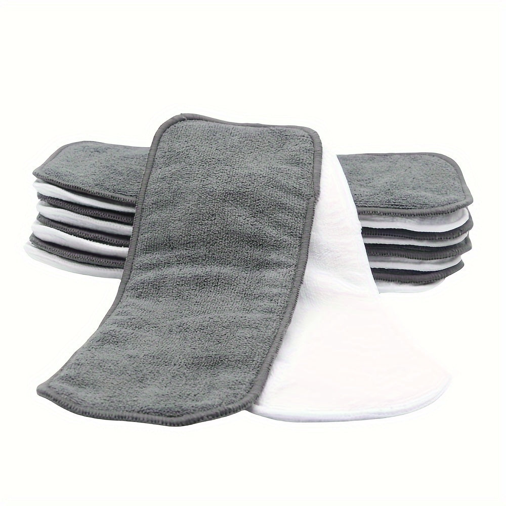 Asenappy 10 Pack Reusable Microfiber Cloth Diaper Inserts