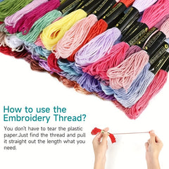 100pcs Embroidery Floss Egyptian Cotton Cross Stitch Threads