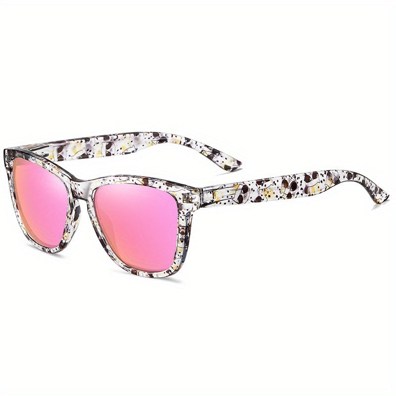 Men's Polarized Floral Cat Plaid Sunglasses UV400 Protection