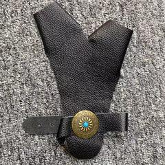 Archery Hand Guard Leather Finger Protector Longbow Glove