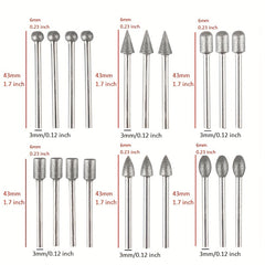 20pcs Diamond Grinding Head Kit for Carving, Grinding, Polishing, Jewelry Making