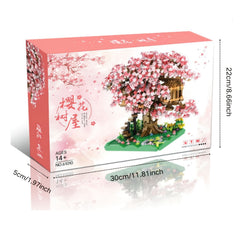 2100 Parts Sakura Tree House Building Blocks Set - Interactive Toys for Kids