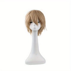 Men's 12 Inch Anime Cosplay Wig Synthetic Fiber Wig