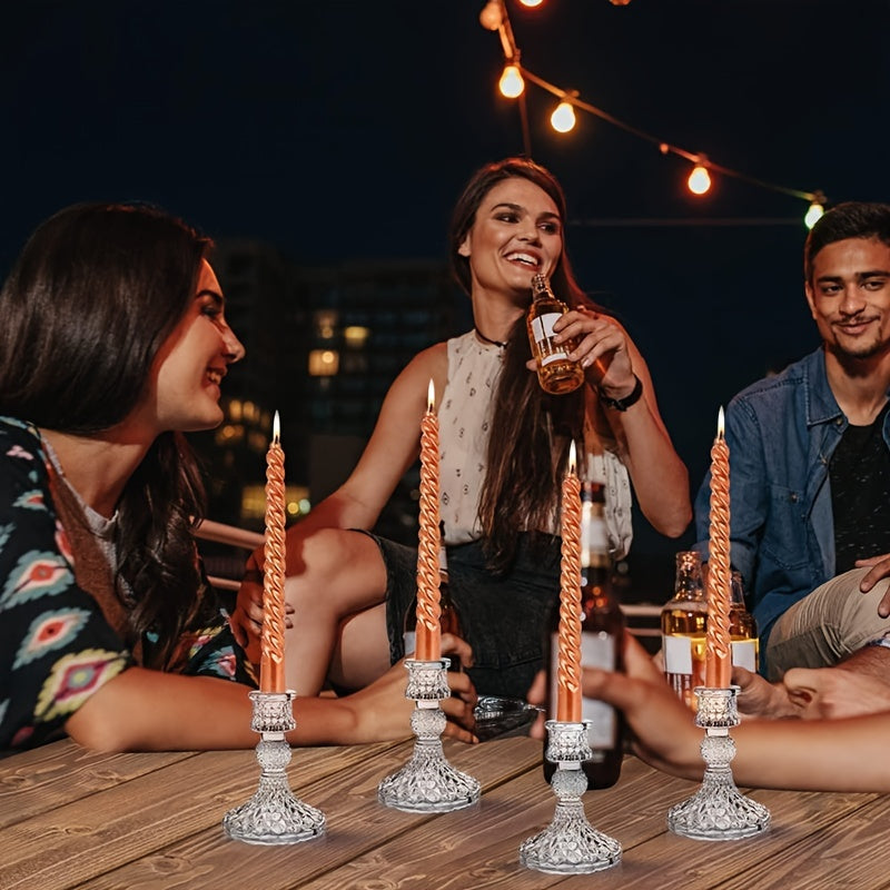 Glass Cone Candlestick for Halloween Weddings Parties