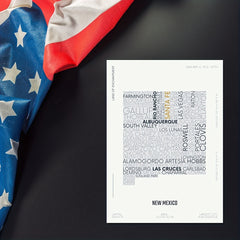 Mexico State Letter Maps Stickers for Children