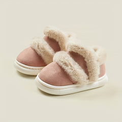 Girl's Cozy Snow Boots Warm Fleece Non-slip Ankle Plush Outdoor Hiking Shoes