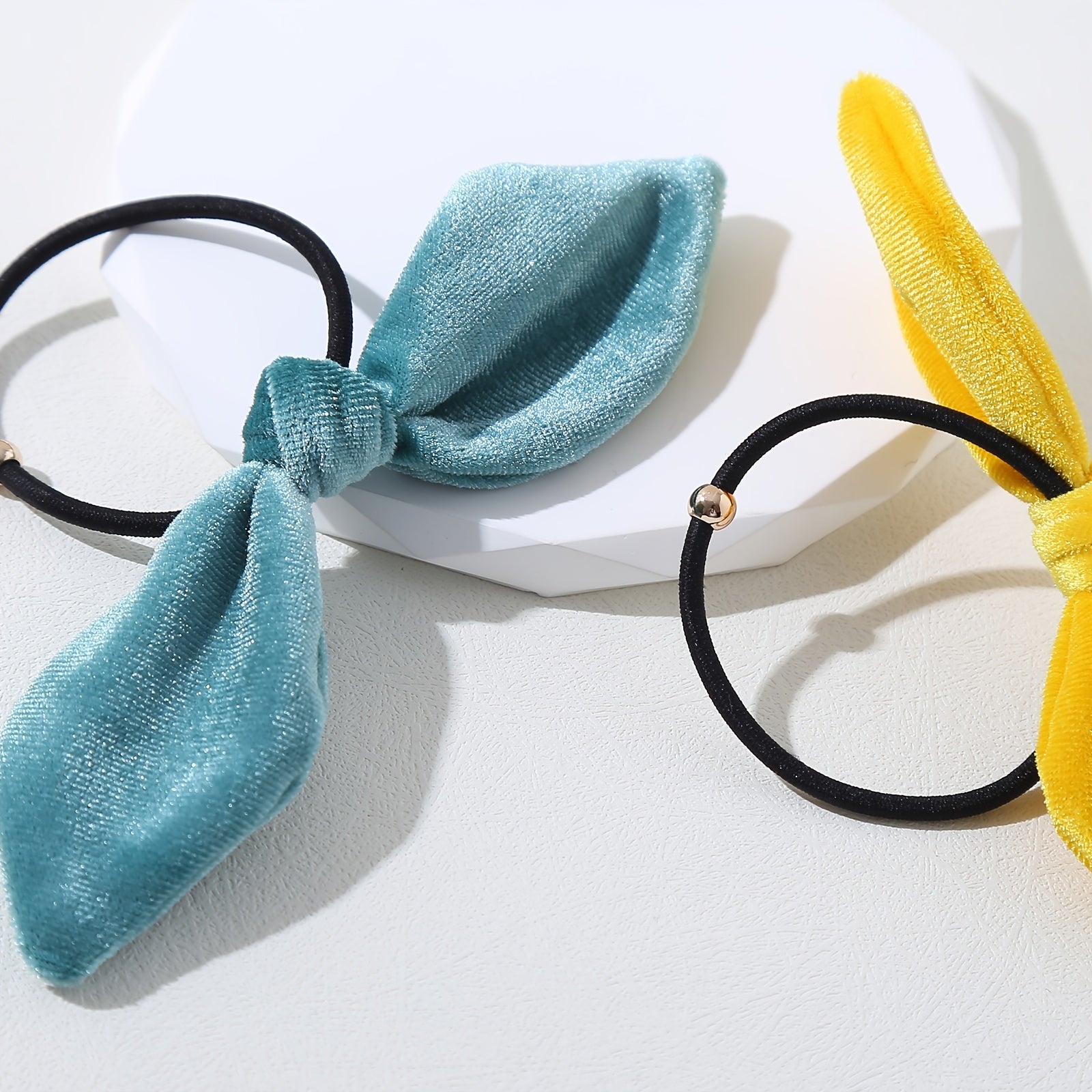8pcs Minimalist Bow Hair Tie Scrunchie Ponytail Holder