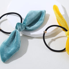 8pcs Minimalist Bow Hair Tie Scrunchie Ponytail Holder