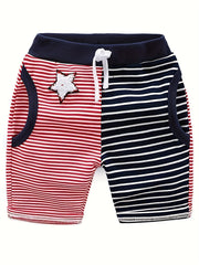 Boys Striped Comfortable Shorts for Summer Outdoor