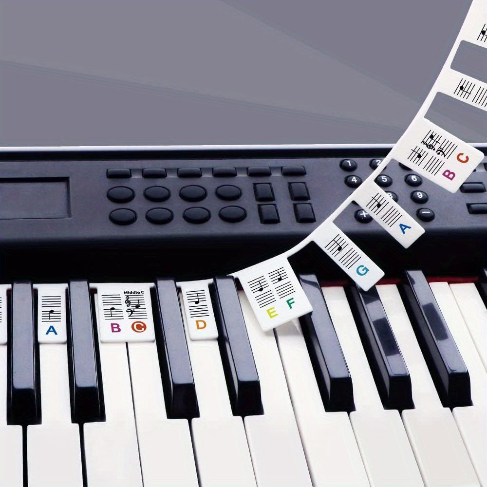88 Key Piano Keyboard Note Label for Beginners