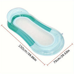 Inflatable Swimming Floating Board with Backrest for Pool