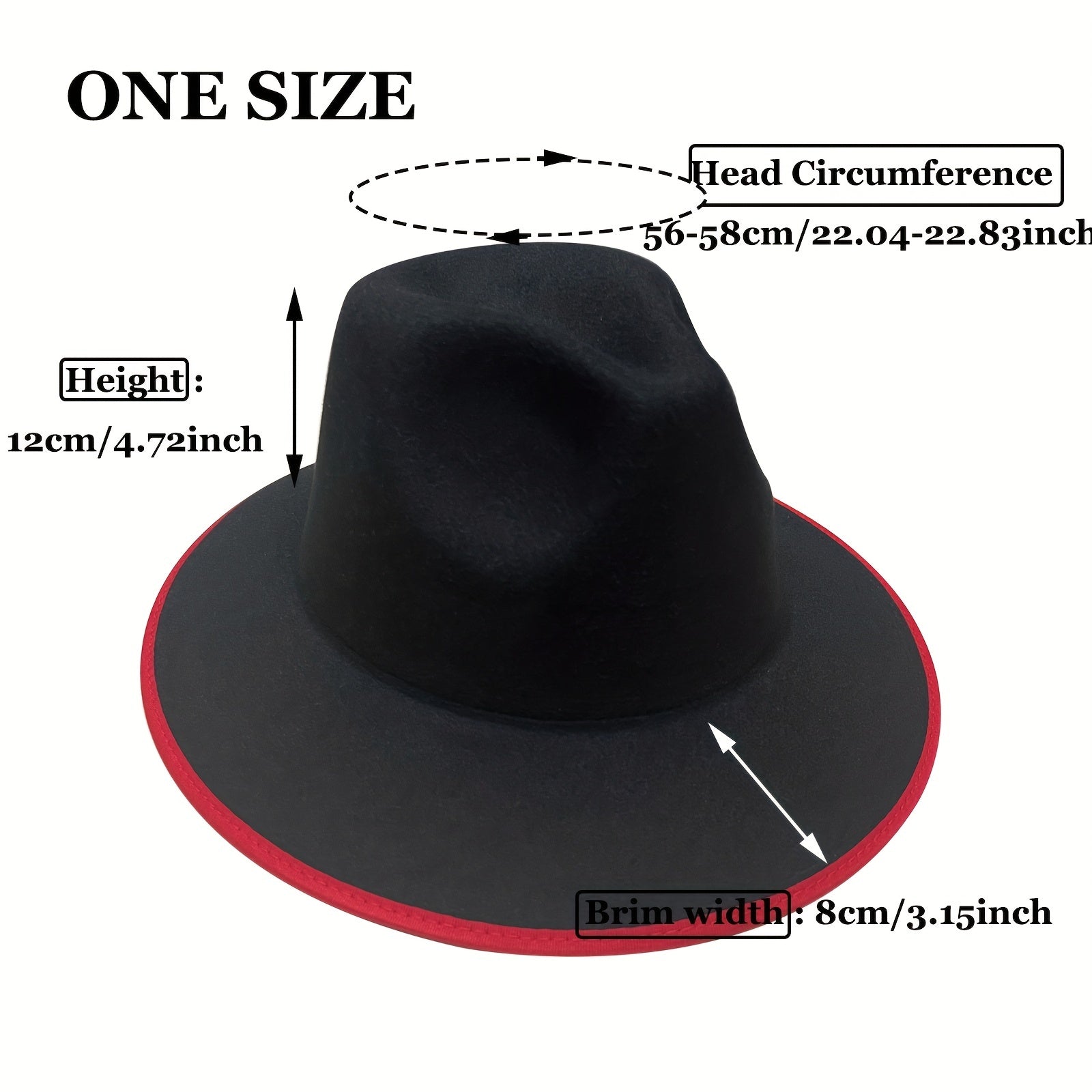 Men's Classic Trilby Fedora Hat Casual Jazz Cap