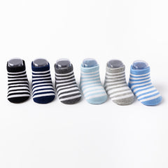 6pcs Non Slip Socks for Baby Boys - Comfortable and Stylish