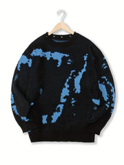 Men's Knitted Sweater Crew Neck Pullover for Fall Winter