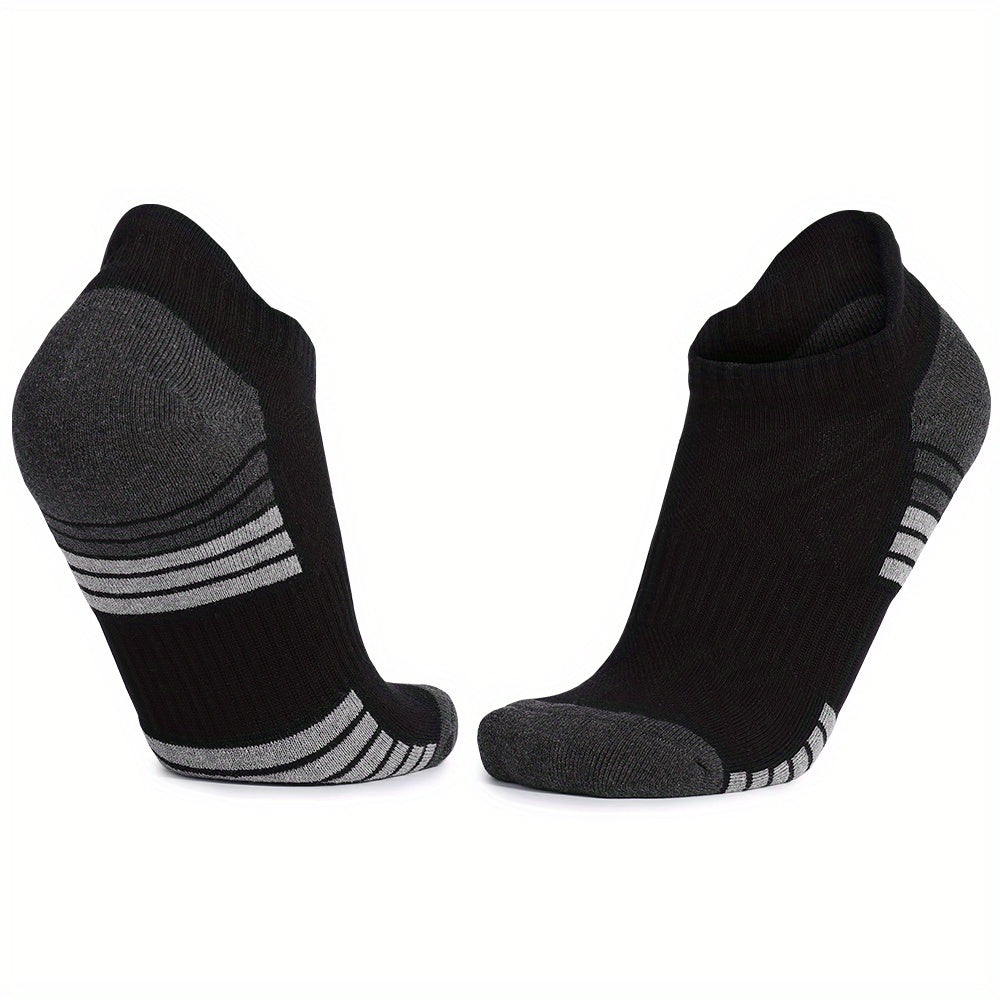 6pairs Men's Breathable Cotton Ankle Socks for Running Hiking Sports