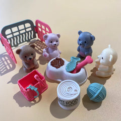 Bear Pet Play House Toy with 4 Surprises