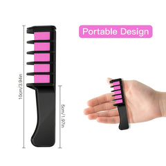 Hair Chalk Comb Washable DIY Hair for Halloween Birthday Cosplay