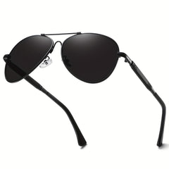 Polarized Metal Frame Pilot Sunglasses UV400