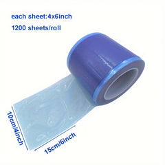 Disposable Dental Barrier Film Roll 1200 Sheets 4''X 6''