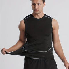 Men's Quick Dry Sleeveless Shirt Athletic Ice Silk Tank Top