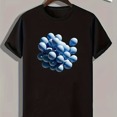 Balloon Pattern Print Men's Sports T-shirt - Outdoor Fitness Clothing