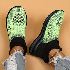 Women's Soft Knitted Running Shoes Lightweight Outdoor Sneakers