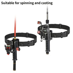 Adjustable Fishing Waist Belt With Rod Holder for Outdoor Fishing