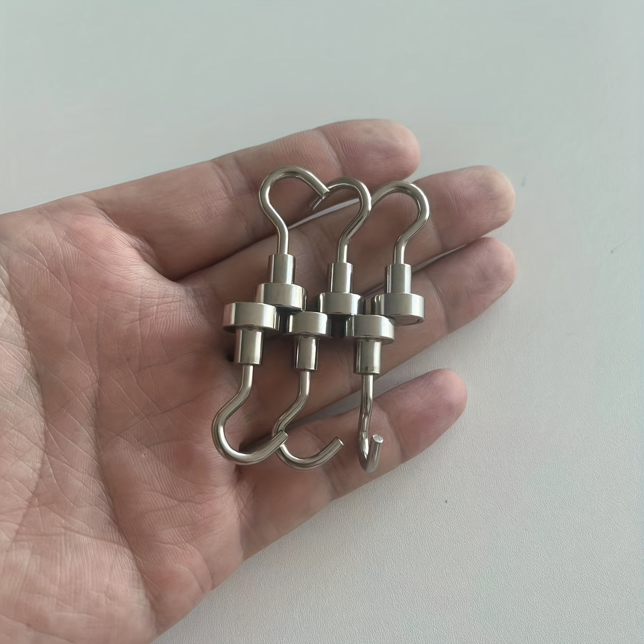 6pcs Magnetic Hooks Strong Load Bearing Storage Key Coat Cup Hanging