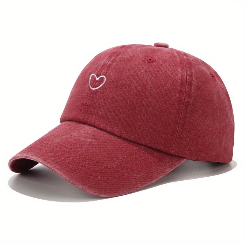 Embroidered Washed Cotton Baseball Cap Outdoor Cycling