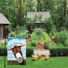Funny Animal Donkey Garden Flag Farmhouse Decor